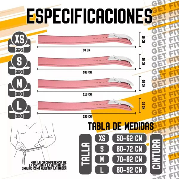 Cinturon Cuero Gym Powerlifting Hebilla