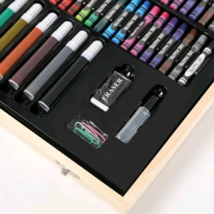 Set Arte Caja Madera 180 Pc Niños Colore