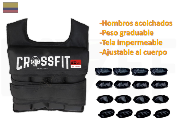 Chaleco 20 lbs + Pesas 5K Graduables